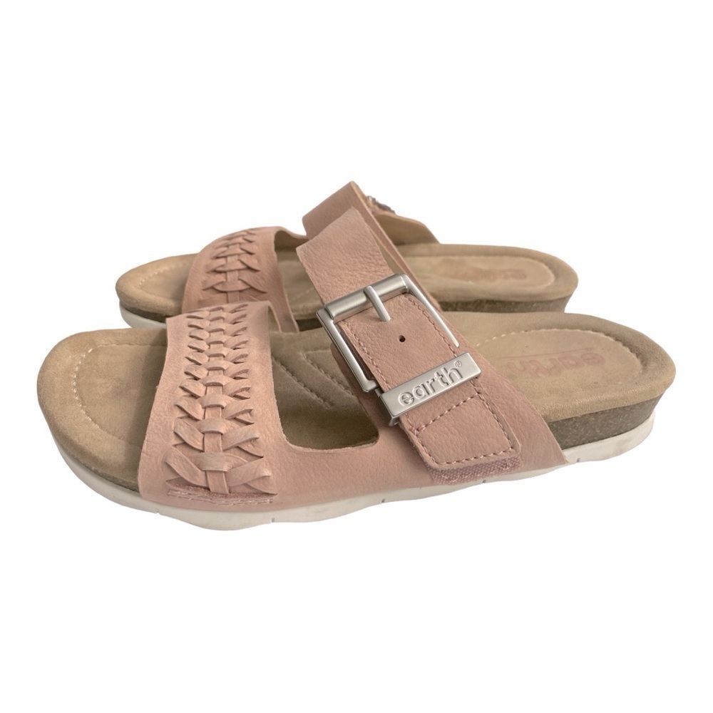 Earth Origins Emani Round Toe Casual Flat Slip-on Sandals size 7.5 - Picture 2 of 12